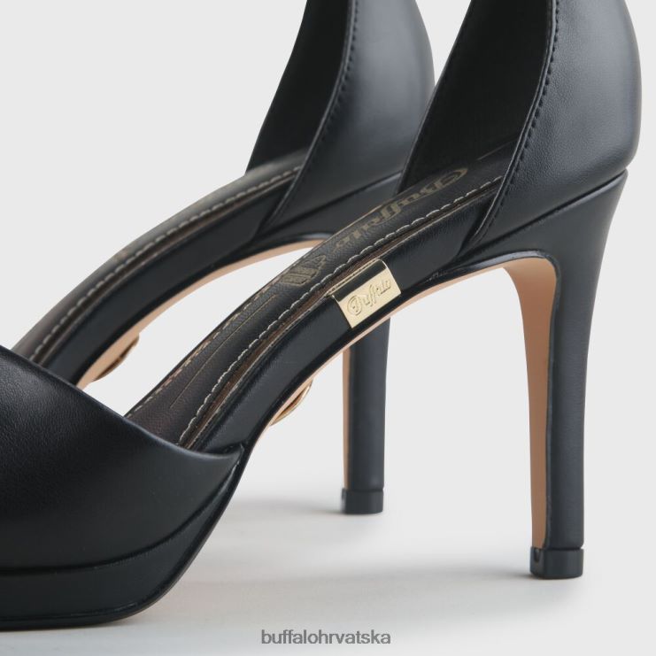 crno Buffalo ronja sandala peta imi nappa |sandale TDD6T170
